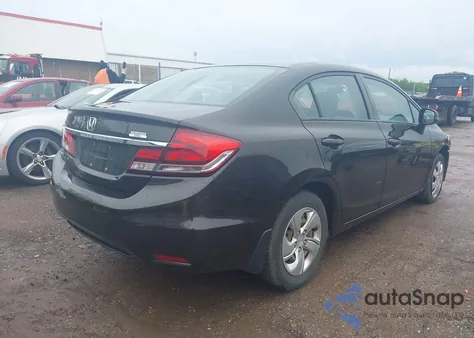 2013 Honda Civic Lx из США, поврежденный, VIN 2HGFB2F57DH554593
